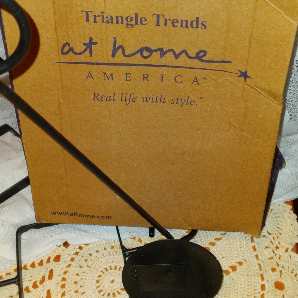 At Home America Iron Triangle Candle Holders - Picture 5 of 5
